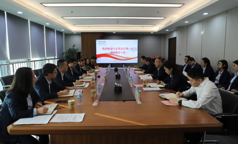 马万荣一行到甘肃资管调研领导工作